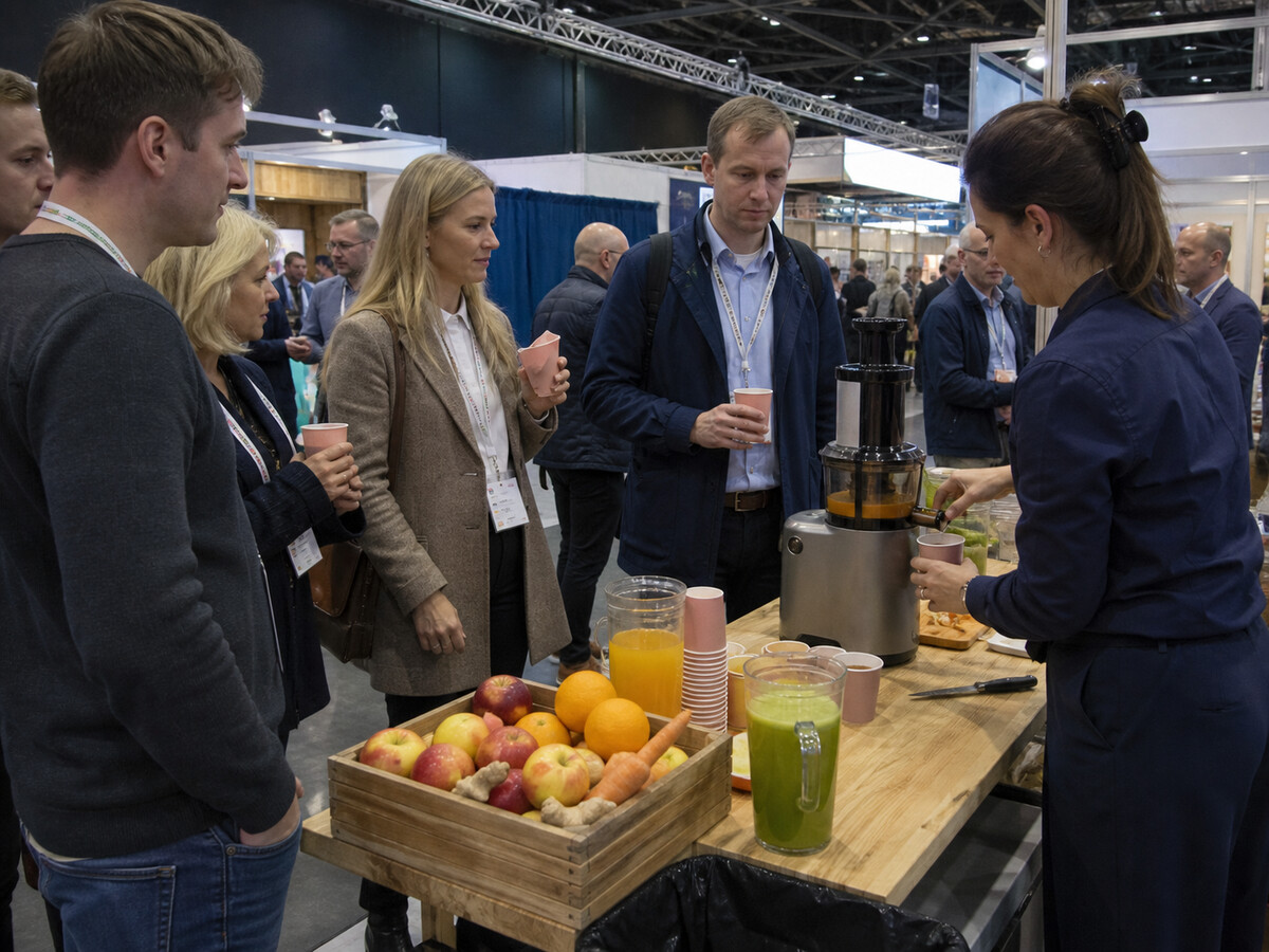 Event juicebar til virksomheder Messe med gæster